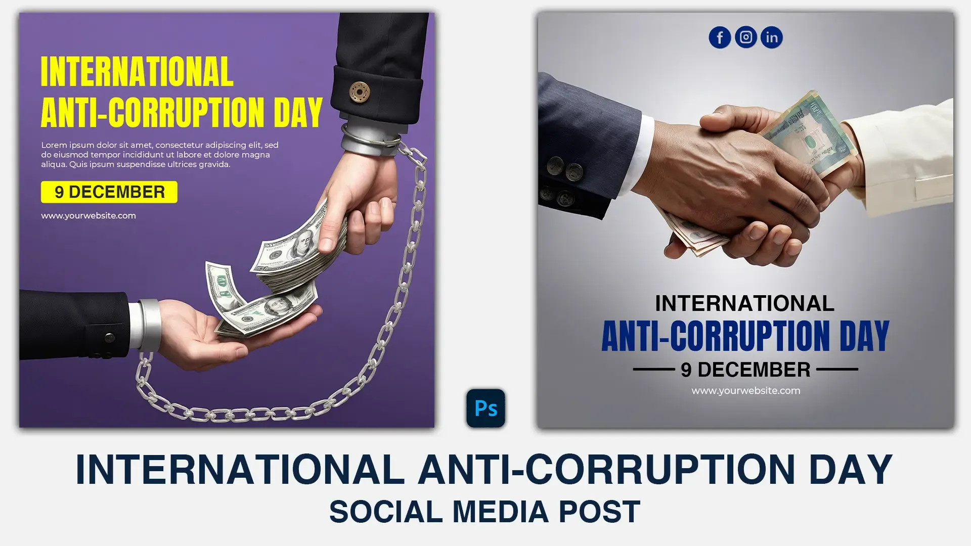 Powerful Anti-Corruption Campaign Instagram Post for December 9th image